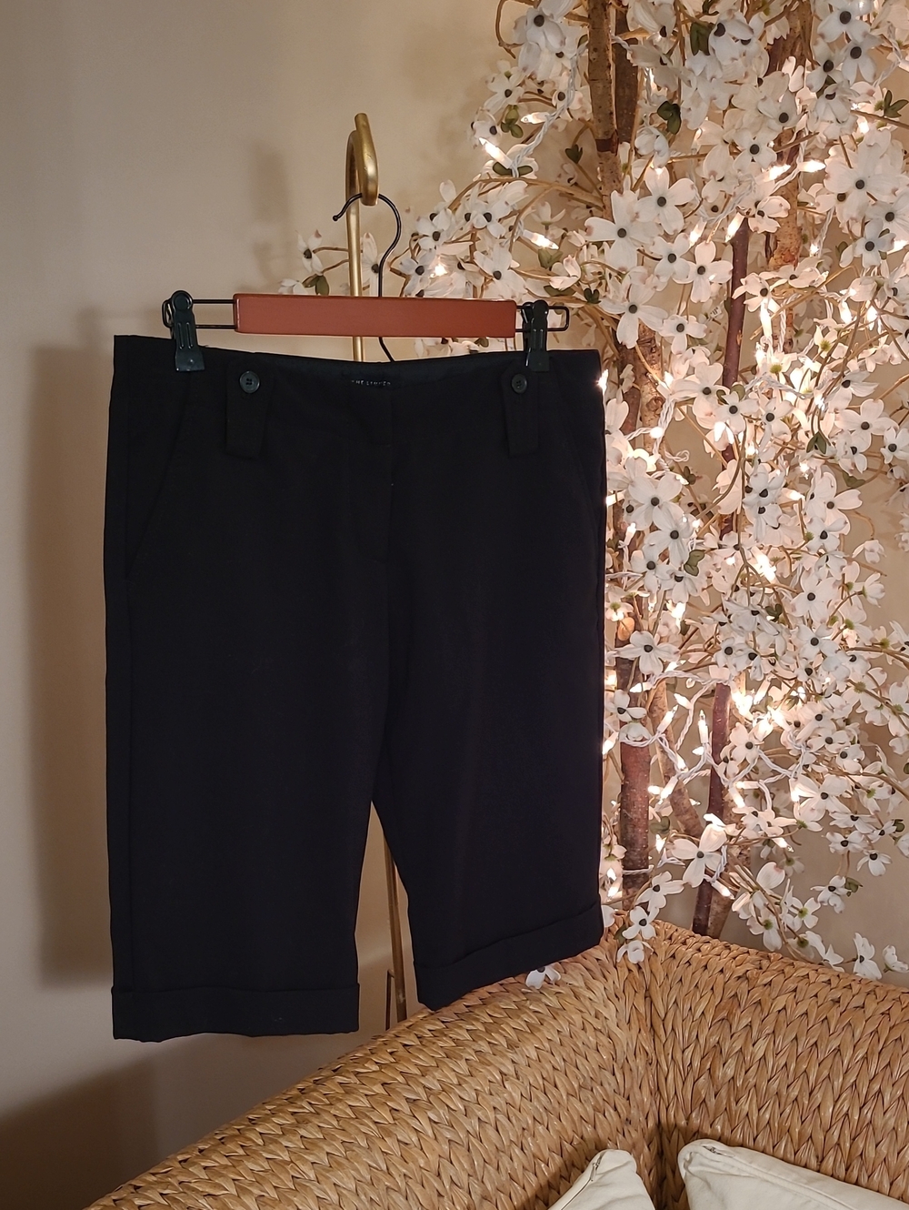 Black Bermuda Dress Shorts